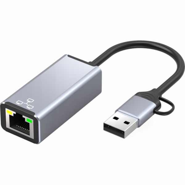 Bounn Síťová karta USB/TYPE C Ethernet adaptér 100 Mbps