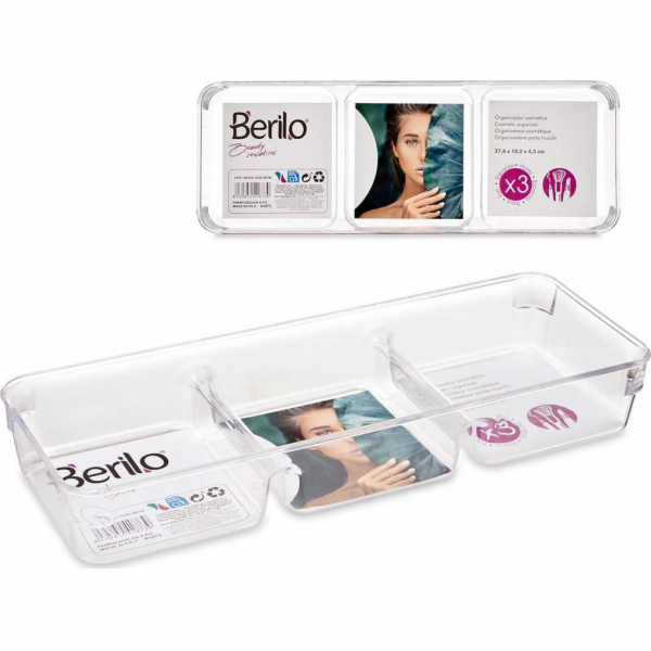 Berilo SMART organizér na štětce a kosmetiku, 27,6 x 10,2...