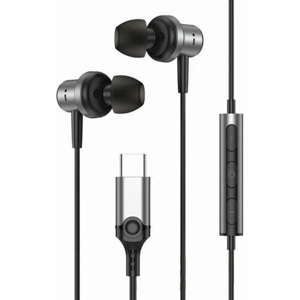 Beline Beline In-Ear sluchátka USB-C SK193 černá/černá