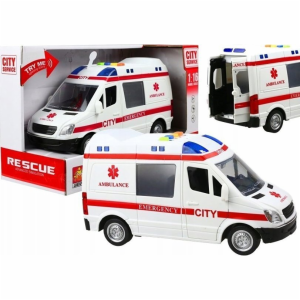 LeanToys Auto Sanitka Efekty Sanitka Herní světla LEAN Toys