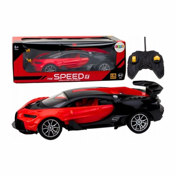 LeanToys Dálkově ovládané sportovní auto červené 1:16 RC ...