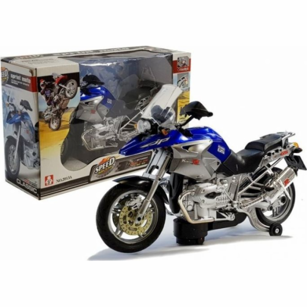 Lean Sport Bateriový motocykl se světly a hudbou modrý
