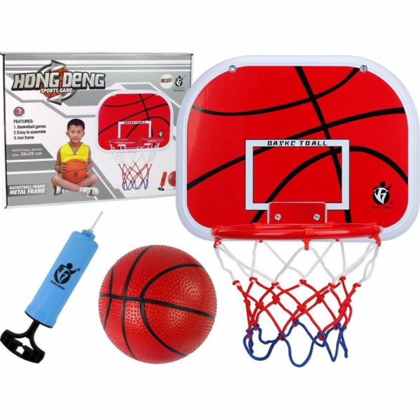 LeanToys Basketbalová sada , deska, basketbalový míč LEAN...