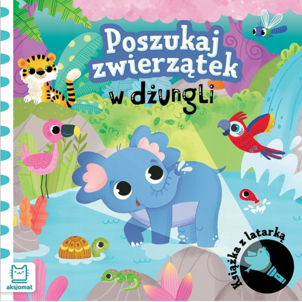 Aksjomat Kniha Axiom s baterkou. Hledejte zvířata v džungli.