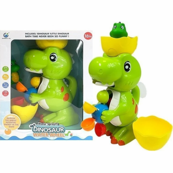 LeanToys Vodní stříkačka s dinosaurem do vany