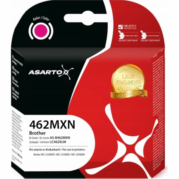 Asarto Inkoust Inkoust Asarto pro Brother 462MXN | LC462X...