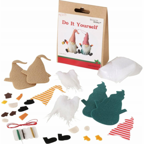 Boltze Home Sada na výrobu ozdob DIY, 2 skřítci, 15 cm