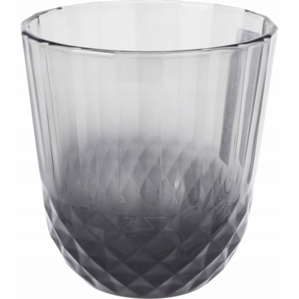 Excellent Houseware Skleněný hrnek ze šedého skla, 345 ml