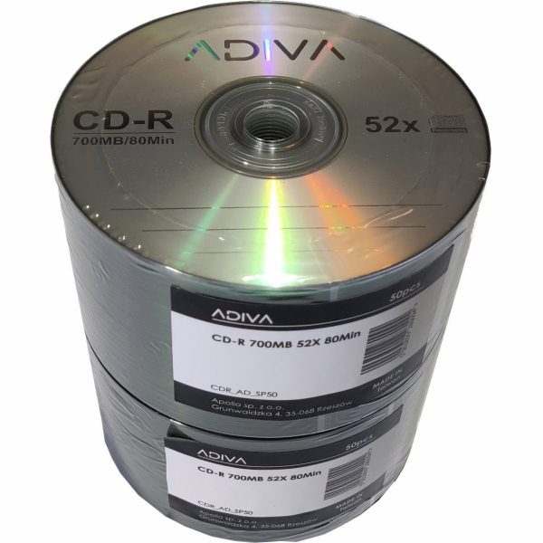 Adiva Adiva CD-R | 700MB | x52 | 50 ks | 80 min