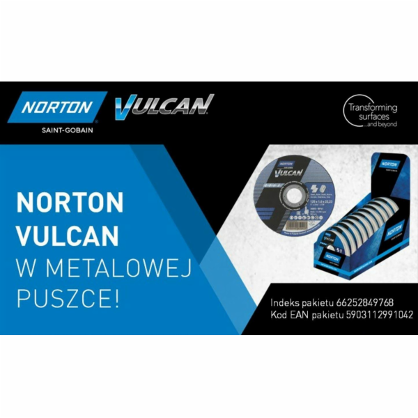 Norton NORTON DISC.VULCAN 125 x 1,0 /10 ks. KOV/NEREZOVÁ ...
