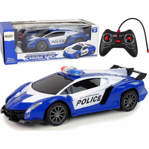 LeanToys Police R/C Závodní auto na dálkové ovládání poli...
