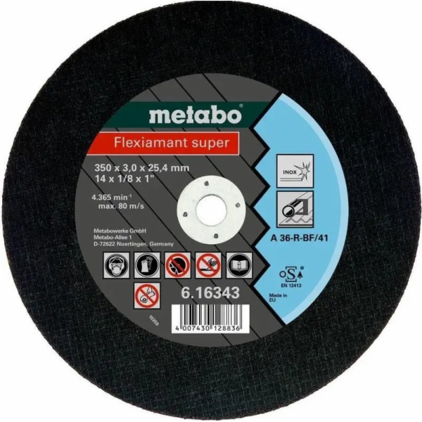 Metabo FLEXIAMANT SUPER A 36-R ŘEZNÝ KOTOUČ 3503,025,4 MM...