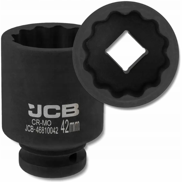 JCB 3/4 42mm hluboký rázový nástrčný klíč (12hranný)
