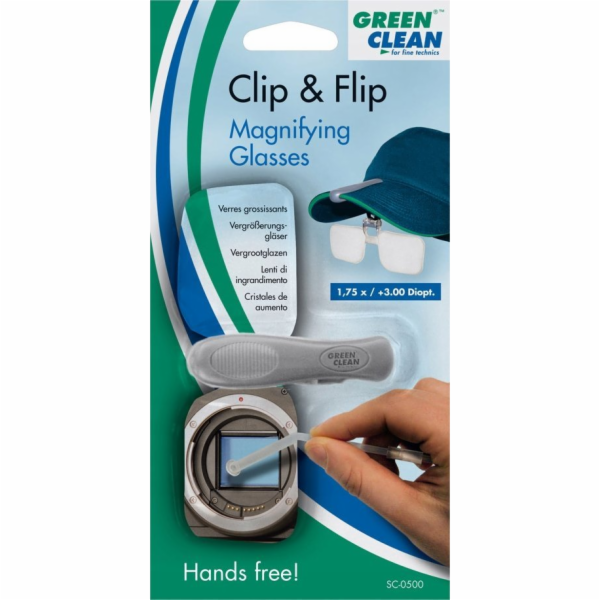 Green Clean Lupovací brýle s klipem a odklápěcím víčkem (...