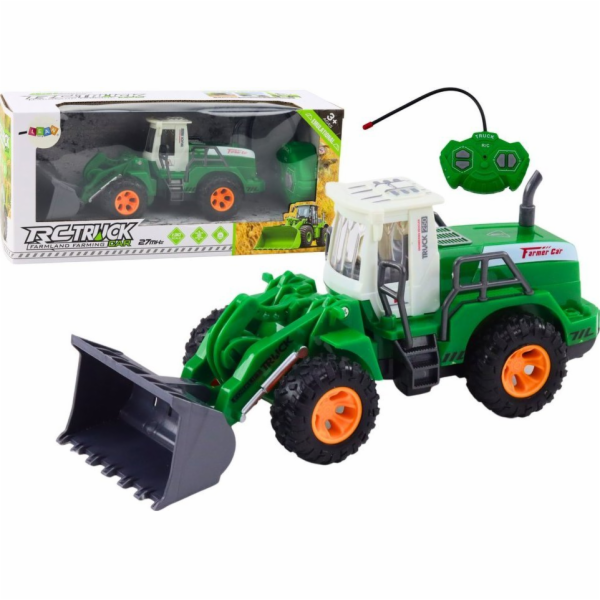 LeanToys Green LEAN Toys Dálkově ovládaný RC nakladač/ryp...