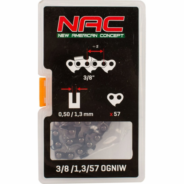 NAC Pilový řetěz 16 článků pro motorovou pilu NAC 57 člán...