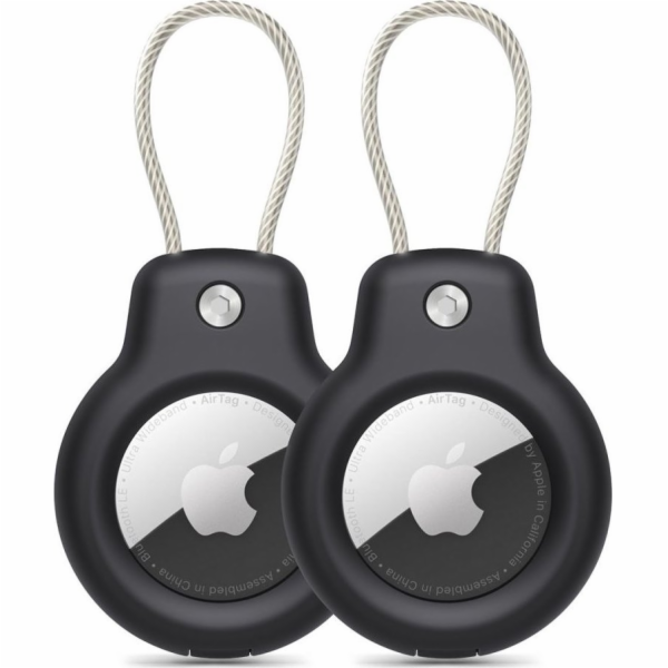 Tech-Protect DRSNATÉ ŽÍLY 2 BALENÍ APPLE AIRTAG ČERNÉ