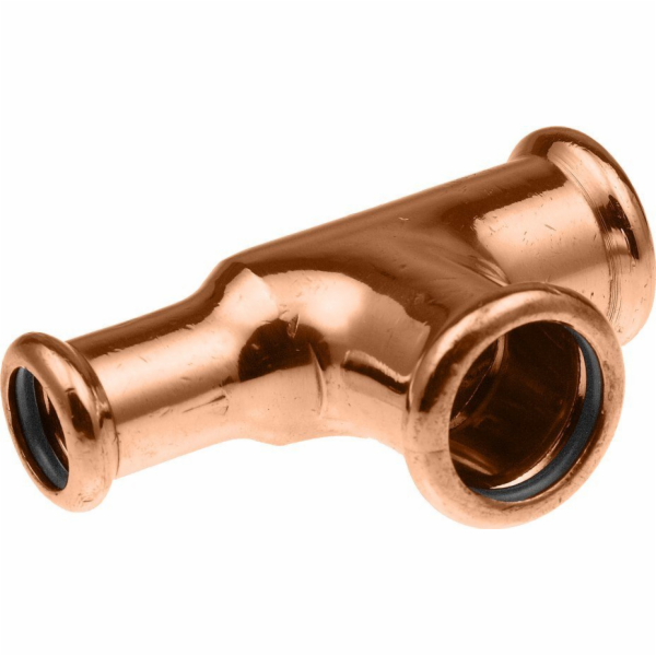 KAN-therm Měděný redukční T-kus - 22/15/22 (S)