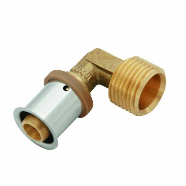 KAN-therm Press koleno 90° s lisovaným kroužkem GZ 20x2/G...