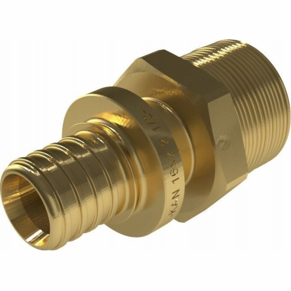 KAN-therm ŠROUBOVÁ MOSAZNÁ KONEKTOR ULTRALINE 25 G3/4 VNĚJŠÍ