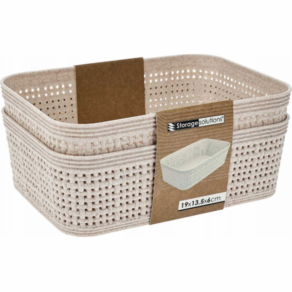 Storage Solutions Plastové organizační koše, 19 x 13,5 x ...