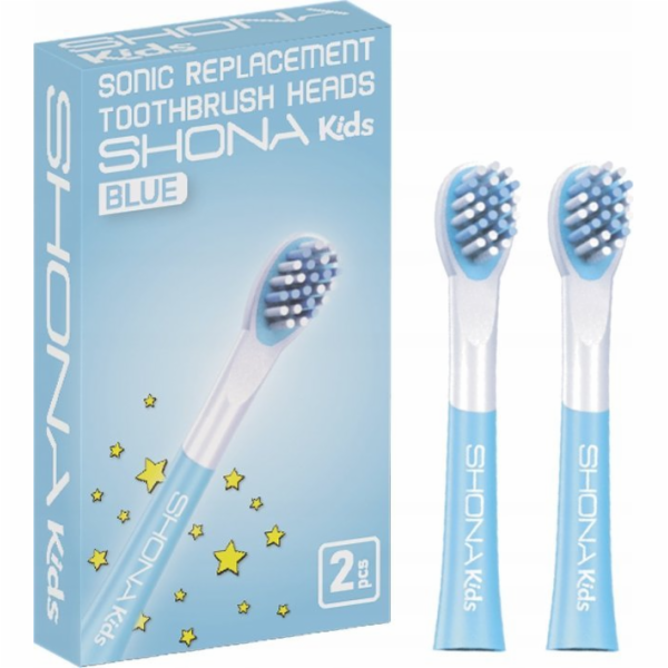 Shona Dětské hlavice zubního kartáčku Vision modré