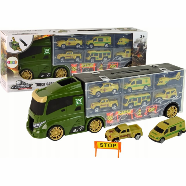 LeanToys Odtahovka auta, zavěšení kufru auta