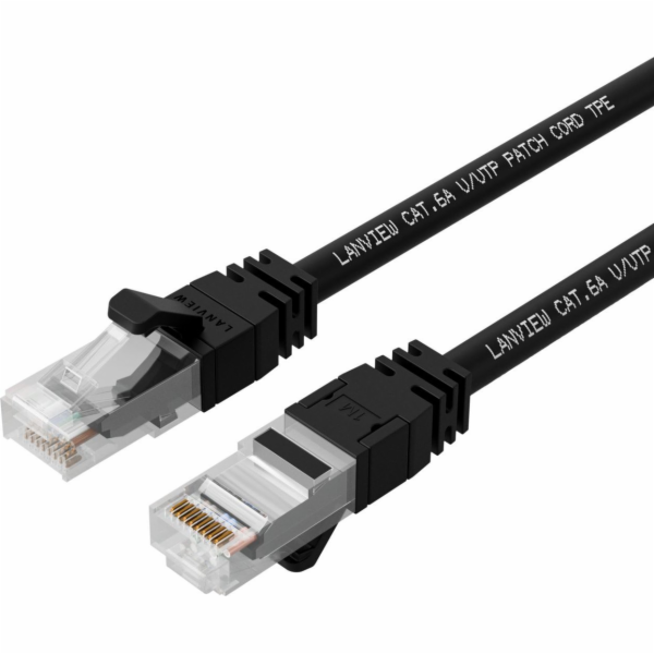 Lanview Síťový kabel Lanview LV-SFTP6A075B, černý, 7,5 m,...