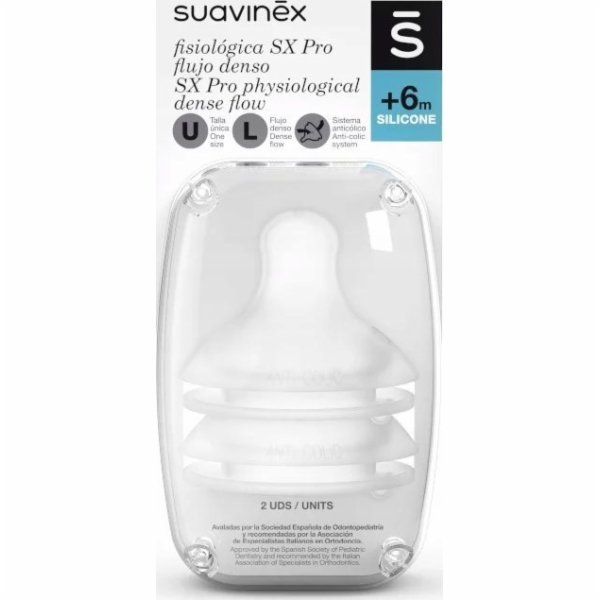 Suavinex - 307044-Savičky na lahve/SX PRO/+6M/2ks/Rychlý ...