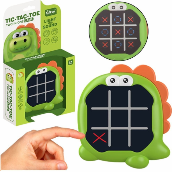 LeanToys Elektronická hra 3v1 Piškvorky s pamětí, dinosau...