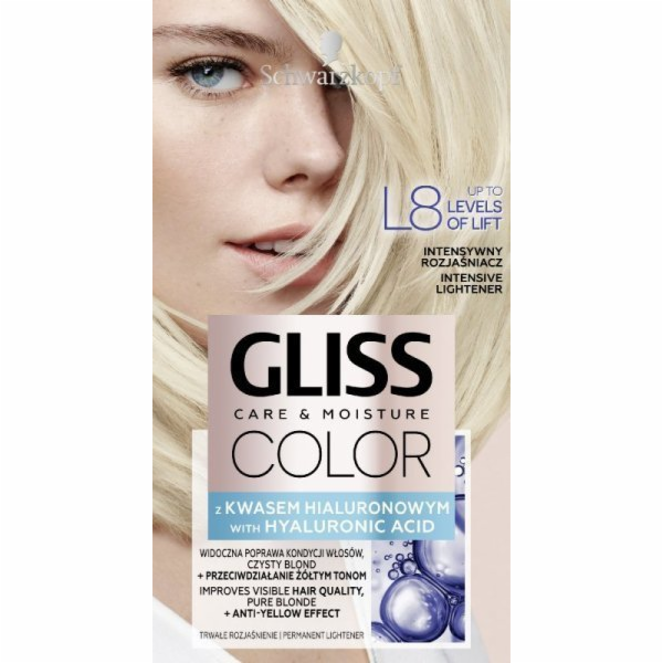 Schwarzkopf Gliss Color barvící krém č. L8 Intenzivní zes...