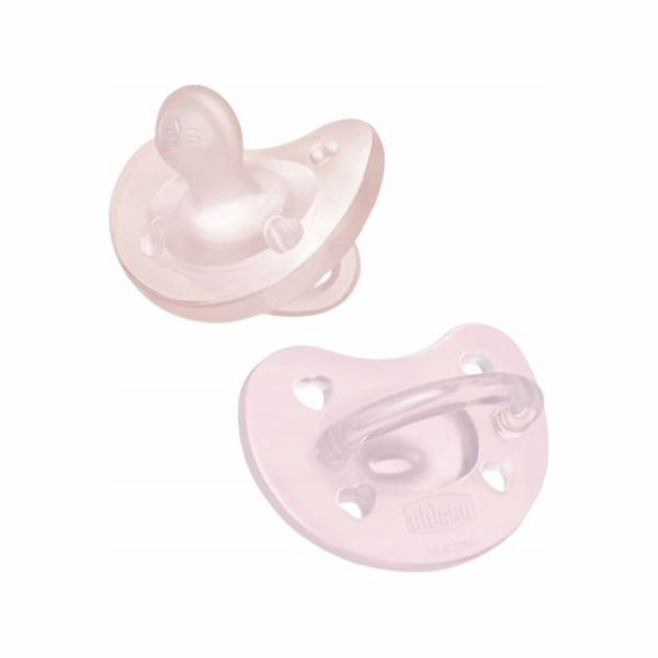 Chicco dudlík SOFT PINK 2-6M 2 ks