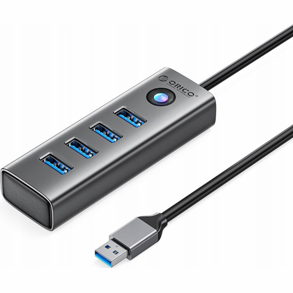 Orico Kabel HUB 4-portový USB-A 3.0 0,15 m - šedý