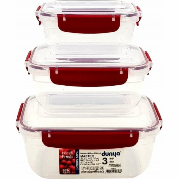 Katex Sada obdélníkových nádob MASTER 3 ks.