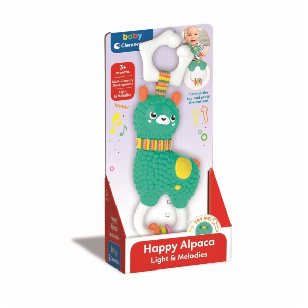 Clementoni CLM HAPPY ALPACA RATTLE 17573 WB6
