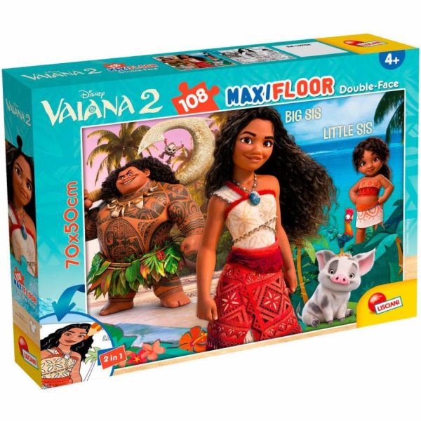 Lisciani PUZZLE DF MAXI FLOOR VAIANA 2 108 KUS