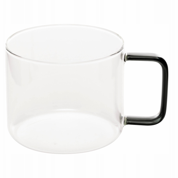 Secret de Gourmet Skleněný hrnek s barevným uchem, 500 ml
