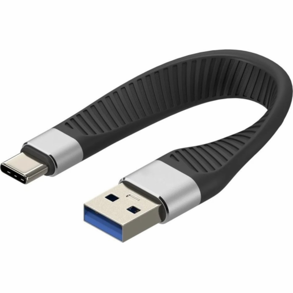 Techly Kabel USB-C - USB-C 0,12 m černý (ICOC USBC-FL-U322)