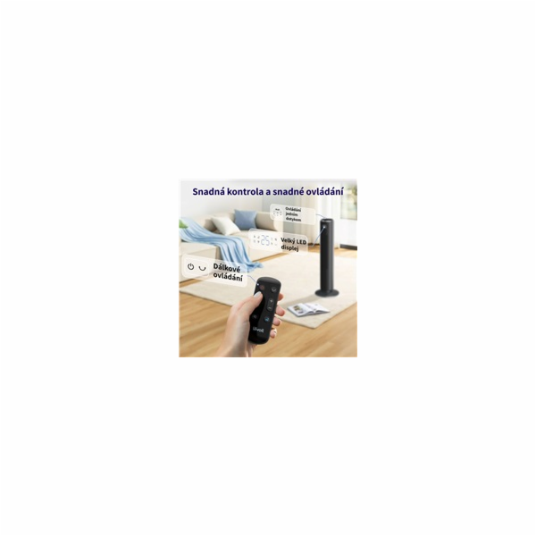 Levoit TempSense F362 DC Vortex Tower Fan - Automatický v...