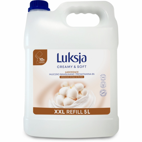 Luksja krémové tekuté mýdlo, bavlna, náplň 5 l
