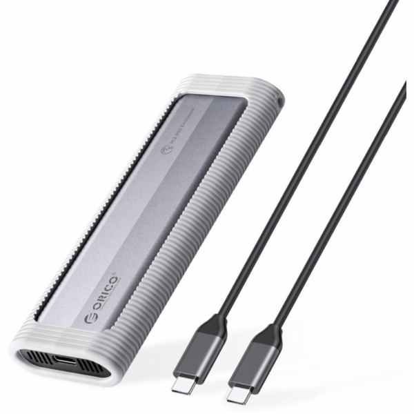 Orico Krabice pro M.2 SATA SSD USB-C disk AXM2F - šedá,