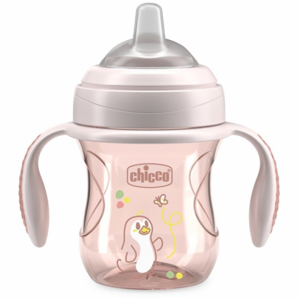 Chicco Tréninkový hrnek s měkkým výlevkou 200ml béžový 4m...