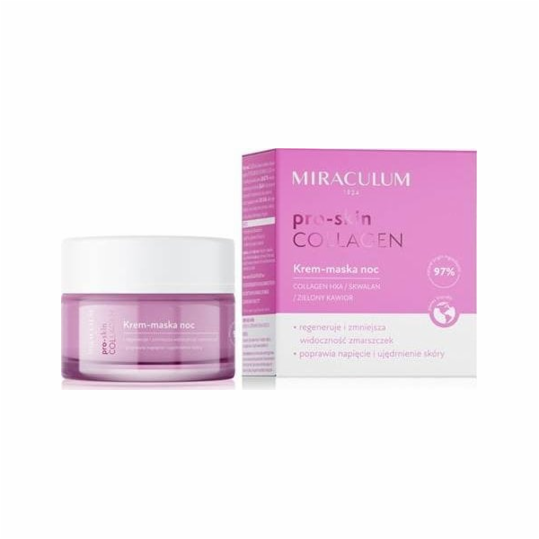 Miraculum Collagen Pro-Skin noční krémová maska na obliče...