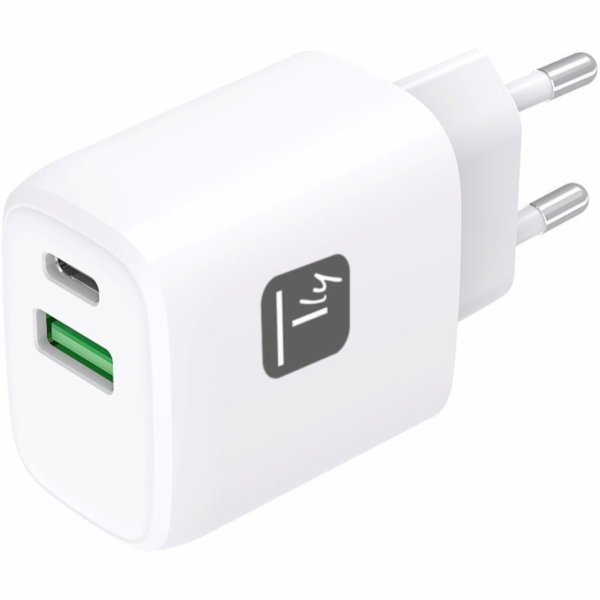 Techly Nabíječka do zásuvky USB-C PD 20W a USB-A QC 18W