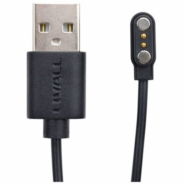 Livall USB-A kabel - magnetický 1 m černý (LIV_151820)