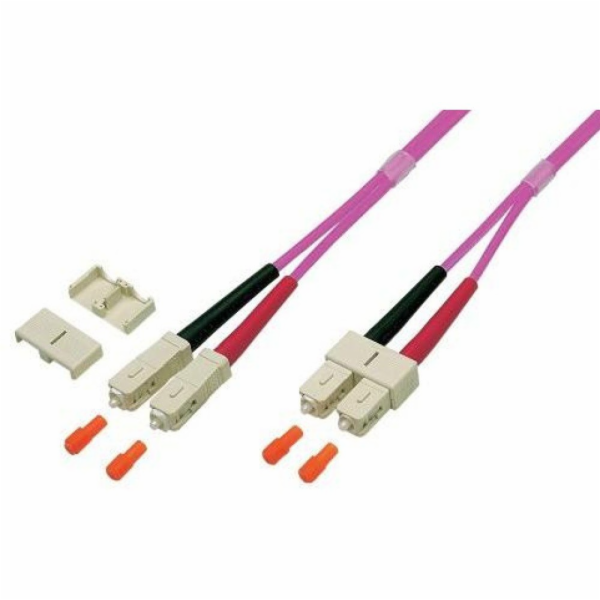 Techly Optický patchcord OM4 50/125 mm SC-SC Duplex 2m