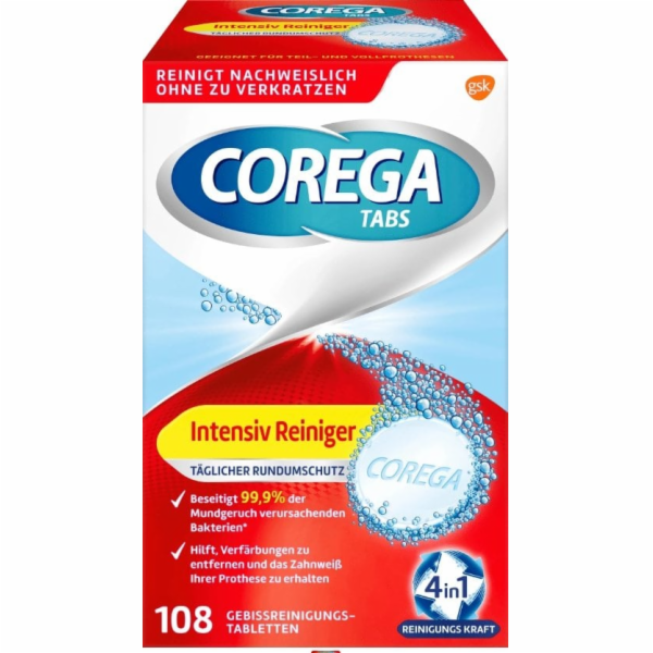 Corega TABS BIO FORMULA Tablety na čištění zubních protéz...