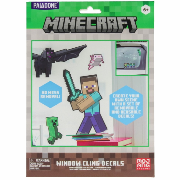 Paladone Dekorativní samolepky na okna s motivem Minecraftu
