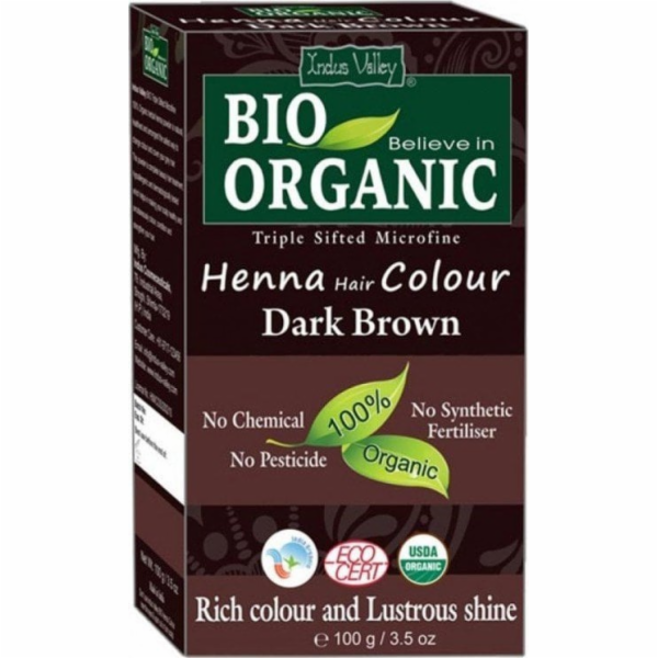 Indus Valley Barva na vlasy Henna tmavě hnědá - 100 g