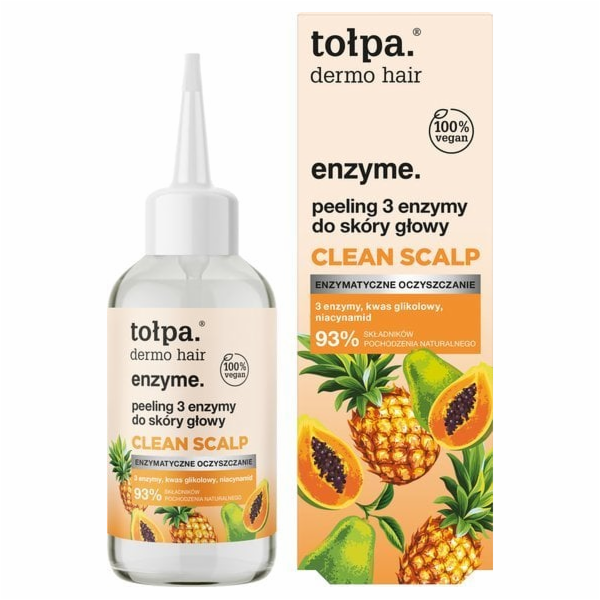 Tołpa Enzymový peeling 3 enzymy na pokožku hlavy 100 ml